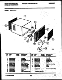 CABINET PARTS Diagram and Parts List for WAV157S1A1  Frigidaire Air Conditioner