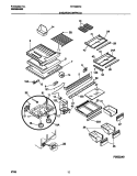 Part Location Diagram of 215919806 Frigidaire TRIM-FULL SHELF