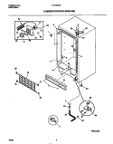 CABINET / CONTROL / SHELVES Diagram and Parts List for TFU12M4EW0  Tappan Freezer