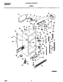 CABINET Diagram and Parts List for FRT22RGCD0  Frigidaire Refrigerator