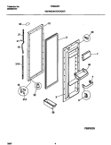 REFRIGERATOR DOOR Diagram and Parts List for FRS22ZRFW1  Frigidaire Refrigerator
