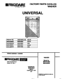 COVER Diagram and Parts List for MWX445RBW4  Frigidaire Washer