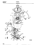 MOTOR / TUB Diagram and Parts List for TWX645RBW3  Tappan Washer
