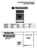 COVER Diagram and Parts List for FEF379CFTB  Frigidaire Range