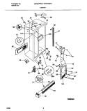 CABINET Diagram and Parts List for MRS22WRCD2  Frigidaire Refrigerator