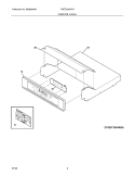 Part Location Diagram of 318575109 Frigidaire PANEL ASSEMBLY