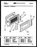 DOOR PARTS Diagram and Parts List for 56-2678-10-16  Tappan Microwave