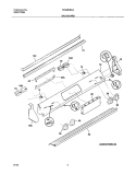 BACKGUARD Diagram and Parts List for FES367BCA  Frigidaire Range