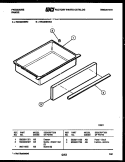 DRAWER PARTS Diagram and Parts List for REG38BNL3  Frigidaire Range