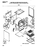 BODY Diagram and Parts List for MEF311SBDJ  Frigidaire Range