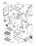 BODY Diagram and Parts List for FGFL77ABB  Frigidaire Range