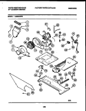 MOTOR, BLOWER AND CABINET PARTS Diagram and Parts List for LE400AXW2  Frigidaire Washer Dryer Combo
