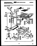 CABINET PARTS Diagram and Parts List for RT176LCH0  Frigidaire Refrigerator