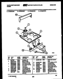 BACKGUARD AND COOKTOP PARTS Diagram and Parts List for KF200KDW1  Frigidaire Range