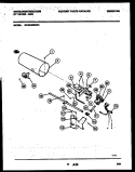 BURNER, IGNITER AND VALVE Diagram and Parts List for WDG546RBW0  Frigidaire Dryer
