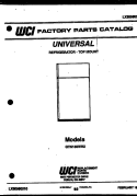 COVER Diagram and Parts List for GTN155HH2  Frigidaire Refrigerator