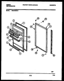 DOOR PARTS Diagram and Parts List for RM18F5WX1C  Gibson Refrigerator