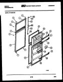 DOOR PARTS Diagram and Parts List for RT19F8WT3F  Gibson Refrigerator