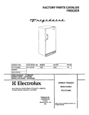 COVER Diagram and Parts List for FFU17C4AW0  Frigidaire Freezer