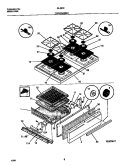 Part Location Diagram of 316104410 Frigidaire MAINTOP-SLAB SQ GRA