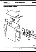CABINET PARTS Diagram and Parts List for TC500ABD0  Frigidaire Trash Compactor