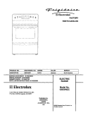 COVER Diagram and Parts List for GSE3WZCCB  Frigidaire Range