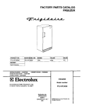 COVER Diagram and Parts List for FFU11FC4BW0  Frigidaire Freezer