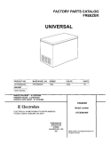 COVER Diagram and Parts List for CFC05M0AW0  Uni Freezer