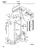 CABINET Diagram and Parts List for GRT21PRCD2  Gibson Refrigerator