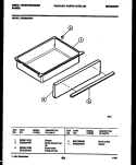 DRAWER PARTS Diagram and Parts List for KF520GDH7  Frigidaire Range