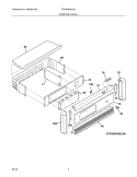 CONTROL PANEL Diagram and Parts List for FFEW2425LSA  Frigidaire Wall Oven