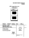 COVER Diagram and Parts List for PLEB30T8CCB  Frigidaire Wall Oven