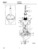 P12M0009 TRANSMISSION Diagram and Parts List for GWX433REW0  Gibson Washer