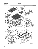 SHELVES Diagram and Parts List for GRT21PRCD5  Gibson Refrigerator