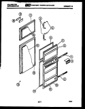 DOOR PARTS Diagram and Parts List for TPK140EN0D  Kelvinator Refrigerator