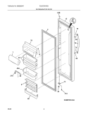 REFRIGERATOR DOOR Diagram and Parts List for E23CS78HSS2  Electrolux Refrigerator