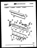 CONSOLE AND CONTROL PARTS Diagram and Parts List for AW600F1D  Kelvinator Washer
