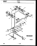BURNER, MANIFOLD AND GAS CONTROL Diagram and Parts List for CP302BP2D3  Frigidaire Range