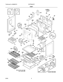BODY Diagram and Parts List for CGEF3042KFC  Frigidaire Range