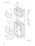 Part Location Diagram of 240450341 Frigidaire Display DOOR