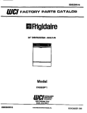 COVER Diagram and Parts List for DW5900PW1  Frigidaire Dishwasher