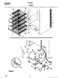 SYSTEM Diagram and Parts List for FFU21M8CW1  Frigidaire Freezer