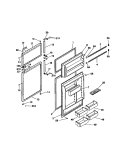 DOOR Diagram and Parts List for MRT16RNCW0  Frigidaire Refrigerator