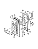 DOOR Diagram and Parts List for TFU14F7BW1  Tappan Freezer