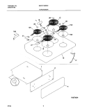 TOP / DRAWER Diagram and Parts List for MEF311SBWM  Uni Range