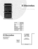 COVER Diagram and Parts List for EW27EW65GS5  Electrolux Wall Oven