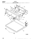 CONTROLS / TOP PANEL Diagram and Parts List for GDG546RES0  Gibson Dryer