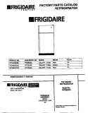 COVER Diagram and Parts List for FRT26XGCB2  Frigidaire Refrigerator