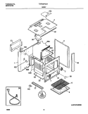 BODY Diagram and Parts List for TGF602PGD1  Tappan Range