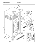 Part Location Diagram of 241560103 Frigidaire GRILLE/KICKPLATE
